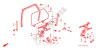 TUERFENSTER, HINTEN für Honda CONCERTO 1.6I-16 5 Türen 5 gang-Schaltgetriebe 1993