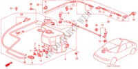 WINDSCHUTZSCHEIBENWASCHER(LH) für Honda CONCERTO 1.5I 5 Türen 5 gang-Schaltgetriebe 1993