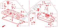 ZYLINDERKOPFDECKEL für Honda CONCERTO 1.6I-16 5 Türen 5 gang-Schaltgetriebe 1993