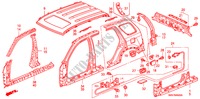 AUSSENBLECHE/DACHPLATTE für Honda CR-V DIESEL SE 5 Türen 6 gang-Schaltgetriebe 2005