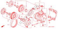KLIMAANLAGE (KOMPRESSOR) für Honda CR-V DIESEL SE 5 Türen 6 gang-Schaltgetriebe 2005