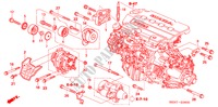 MOTORHALTERUNG für Honda CR-V DIESEL SE 5 Türen 6 gang-Schaltgetriebe 2005