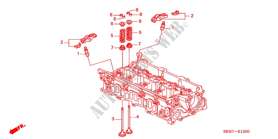 VENTIL/KIPPHEBEL für Honda CR-V DIESEL EXECUTIVE 5 Türen 6 gang-Schaltgetriebe 2005