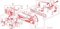 HECKLEUCHTE(AUSSER KU) für Honda NSX NSX 2 Türen 4 gang automatikgetriebe 1991