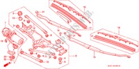 WINDSCHUTZSCHEIBENWISCHER (RH) für Honda NSX NSX 2 Türen 5 gang-Schaltgetriebe 1991