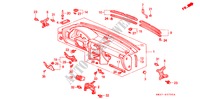 INSTRUMENTENBRETT(LH) für Honda ACCORD COUPE 2.0I 2 Türen 4 gang automatikgetriebe 1993