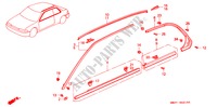 ZIERLEISTE für Honda ACCORD COUPE 2.0I 2 Türen 5 gang-Schaltgetriebe 1993