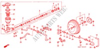 HAUPTBREMSZYLINDER/ MASTER POWER für Honda ACCORD 2.0 4 Türen 4 gang automatikgetriebe 1990