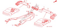 HEIZUNGSSCHACHT für Honda ACCORD 2.2I 4 Türen 4 gang automatikgetriebe 1990