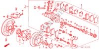 HINTERRADBREMSE(SCHEIBE)(2WS) für Honda ACCORD 2.2I 4 Türen 5 gang-Schaltgetriebe 1990