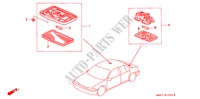 INNENLEUCHTE für Honda ACCORD 2.0 4 Türen 5 gang-Schaltgetriebe 1991