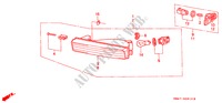KOMBINATIONSLEUCHTE für Honda ACCORD 2.0 4 Türen 5 gang-Schaltgetriebe 1991
