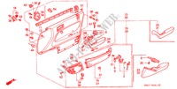 TUERVERKLEIDUNG, VORNE für Honda ACCORD 2.0I 4 Türen 4 gang automatikgetriebe 1990