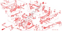 VORNE SITZKOMPONENTEN (L.)(STROM)(2) für Honda ACCORD 2.2I 4 Türen 5 gang-Schaltgetriebe 1990
