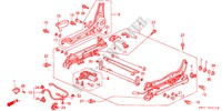 VORNE SITZKOMPONENTEN (R.)(STROM)(1) für Honda ACCORD 2.2I 4 Türen 5 gang-Schaltgetriebe 1991