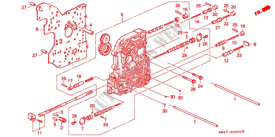 HAUPTVENTILKOERPER (VERGASER) für Honda ACCORD DX 4 Türen 4 gang automatikgetriebe 1990