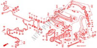 HINTEN STABILISATOR/ UNTERER ARM, HINTEN(2WS) für Honda ACCORD 2.0I 4 Türen 4 gang automatikgetriebe 1992