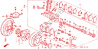 HINTERRADBREMSE(SCHEIBE)(2WS) für Honda ACCORD 2.0I 4 Türen 4 gang automatikgetriebe 1992