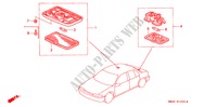 INNENLEUCHTE für Honda ACCORD 2.0I 4 Türen 4 gang automatikgetriebe 1992