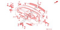 INSTRUMENTENBRETT(RH) für Honda ACCORD 2.2I 4 Türen 5 gang-Schaltgetriebe 1992