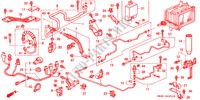 KLIMAANLAGE (SCHLAEUCHE/LEITUNGEN)(LH) für Honda ACCORD 2.0I 4 Türen 4 gang automatikgetriebe 1992