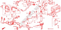 KLIMAANLAGE (SCHLAEUCHE/LEITUNGEN)(RH) für Honda ACCORD 2.2I 4 Türen 5 gang-Schaltgetriebe 1993
