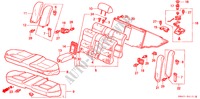 RUECKSITZ(2) für Honda ACCORD 2.0I 4 Türen 4 gang automatikgetriebe 1992