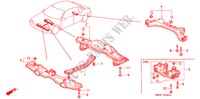 TRAEGER, VORNE/HINTERER TRAEGER für Honda ACCORD 2.0I 4 Türen 4 gang automatikgetriebe 1992