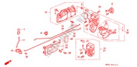 TUERSCHLOSS, HINTEN/AEUSSERER GRIFF für Honda ACCORD 2.0I 4 Türen 4 gang automatikgetriebe 1992