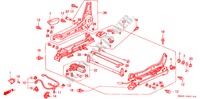 VORNE SITZKOMPONENTEN (R.)(STROM)(1) für Honda ACCORD 2.0I 4 Türen 5 gang-Schaltgetriebe 1993