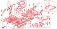 GEHAEUSESTRUKTUR(INNENBLECH) für Honda ACCORD WAGON 2.2I 5 Türen 4 gang automatikgetriebe 1992