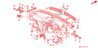 INSTRUMENTENBRETT(RH) für Honda ACCORD WAGON 2.2I 5 Türen 4 gang automatikgetriebe 1991