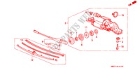 SCHEIBENWISCHER, HINTEN für Honda ACCORD WAGON 2.0I 5 Türen 5 gang-Schaltgetriebe 1993