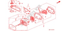 SPIEGEL für Honda ACCORD WAGON 2.2I 5 Türen 4 gang automatikgetriebe 1992
