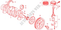 KURBELWELLE/KOLBEN(1.4L) für Honda CIVIC 1.4 BASE 5 Türen 6 gang-Schaltgetriebe 2006