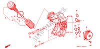 OELFILTERGEHAEUSE(DIESEL) für Honda CIVIC 2.2 SPORT 5 Türen 6 gang-Schaltgetriebe 2006