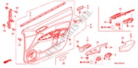 TUERVERKLEIDUNG, VORNE(LH) für Honda CIVIC 2.2 SPORT 5 Türen 6 gang-Schaltgetriebe 2006