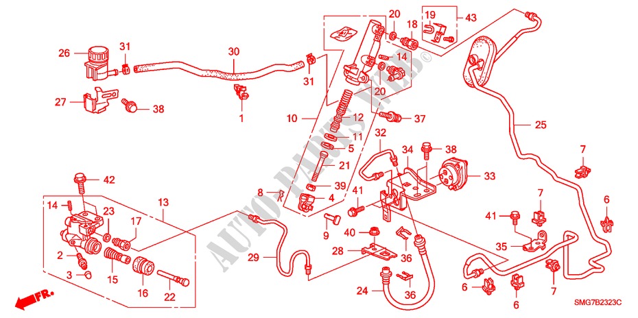 HAUPTKUPPLUNGSZYLINDER (RH) (DIESEL) für Honda CIVIC 2.2 SE 5 Türen 6 gang-Schaltgetriebe 2006