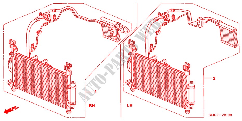 KLIMAANLAGE (BAUSATZ) für Honda CIVIC 2.2 S 5 Türen 6 gang-Schaltgetriebe 2008