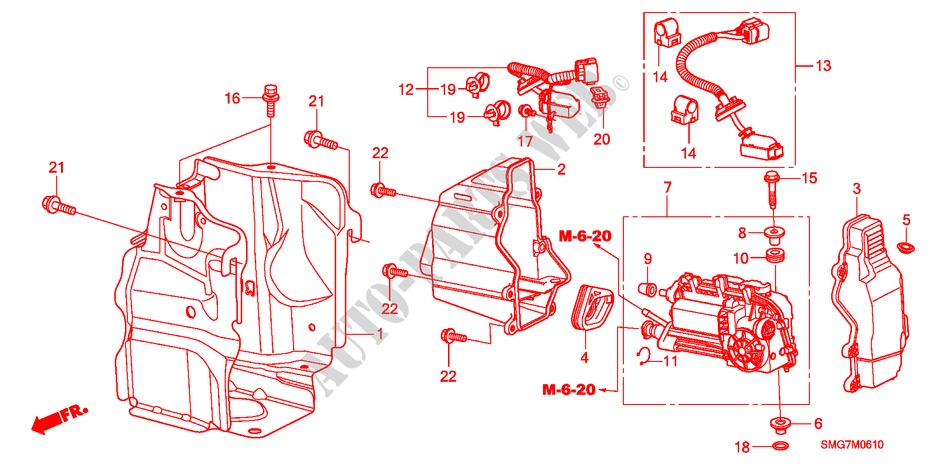 KUPPLUNGS, STELLGLIED(I SHIFT) für Honda CIVIC 1.8 COMFORT 5 Türen Intelligent Schaltgetriebe 2006