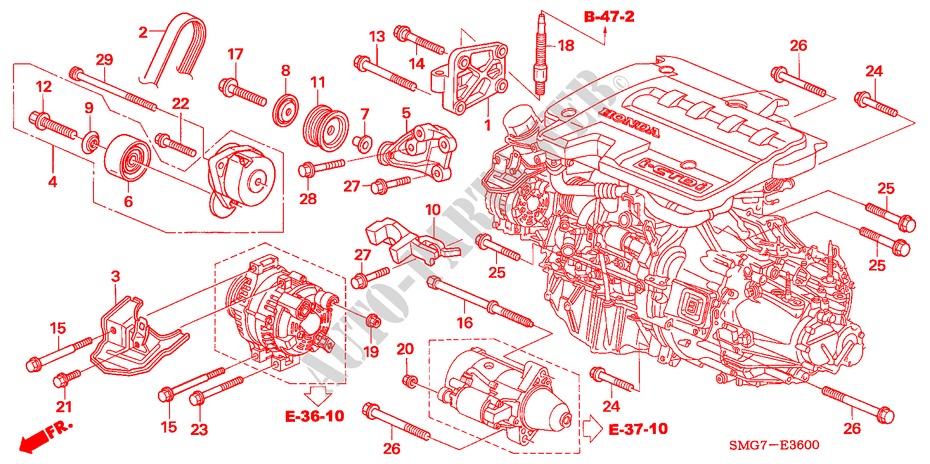 MOTORHALTERUNG (DIESEL) für Honda CIVIC 2.2 BASE 5 Türen 6 gang-Schaltgetriebe 2006