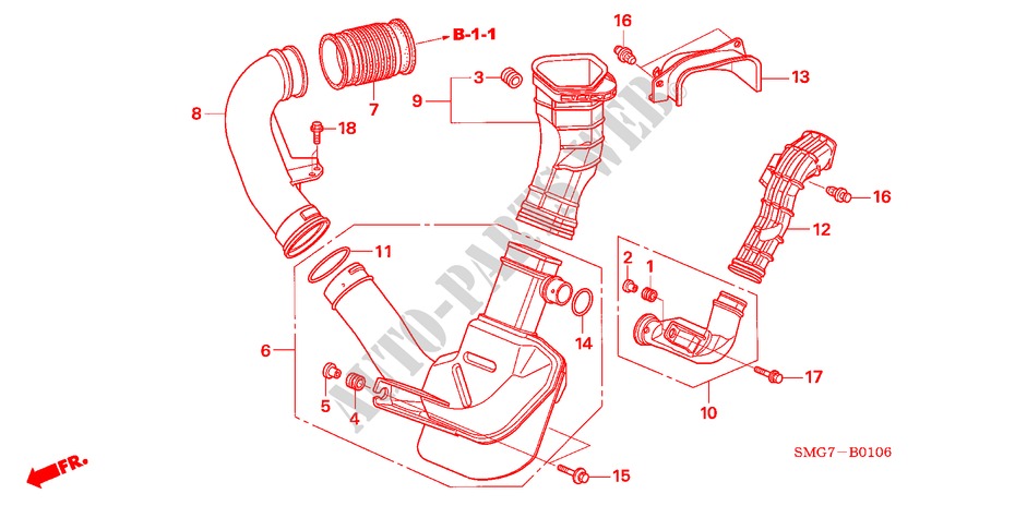 RESONATORKAMMER(1.8L) für Honda CIVIC 1.8 COMFORT 5 Türen Intelligent Schaltgetriebe 2006