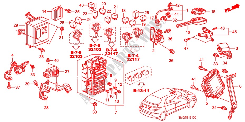 STEUERGERAT(KABINE)(LH) (1) für Honda CIVIC 1.8 COMFORT 5 Türen Intelligent Schaltgetriebe 2006