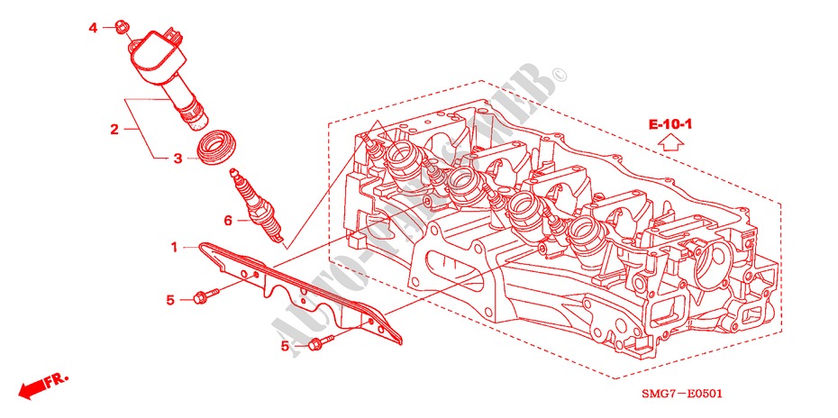 STOPFENOEFFNUNGS SPULE(1.8L) für Honda CIVIC 1.8 ES 5 Türen 6 gang-Schaltgetriebe 2007