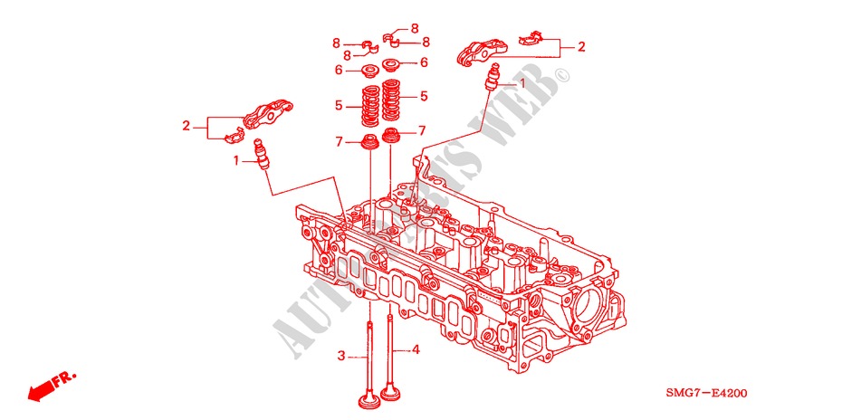VENTIL/KIPPHEBEL(DIESEL) für Honda CIVIC 2.2 S 5 Türen 6 gang-Schaltgetriebe 2008