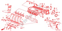 ANSAUGKRUEMMER(1.4L) für Honda CIVIC 1.4 SPORT 5 Türen 6 gang-Schaltgetriebe 2009
