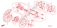 HINTERRADBREMSE für Honda CIVIC 1.8 COMFORT 5 Türen 6 gang-Schaltgetriebe 2009