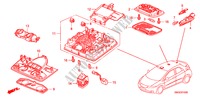 INNENLEUCHTE für Honda CIVIC 2.2 EXECUTIVE 5 Türen 6 gang-Schaltgetriebe 2009