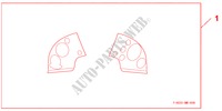 INTERIOR PANEL RH  HID & H/L WASHER für Honda CIVIC 1.8 ES 5 Türen 6 gang-Schaltgetriebe 2010