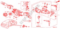 KOMBISCHALTER(RH) für Honda CIVIC 2.2 ES 5 Türen 6 gang-Schaltgetriebe 2009